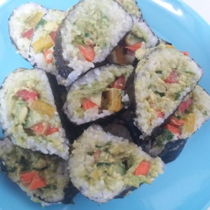 The amazing gimbap that Lucy made me.